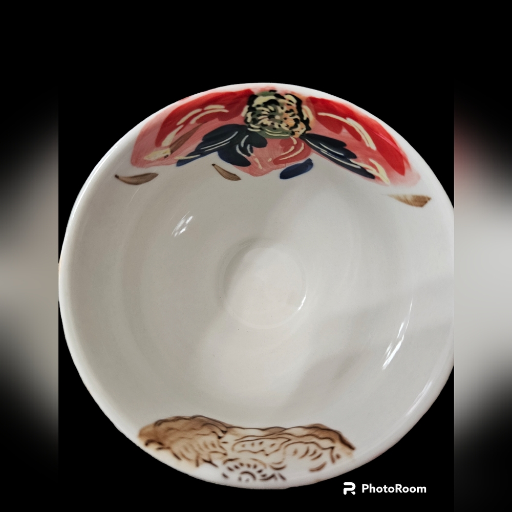 4 Grace's Teaware Pedestal Allover Floral Tea Cups Vibrant Color Coffee Soup Mug - Picture 5 of 8
